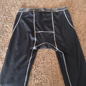 Marmot Black and Gray Performance Leggings